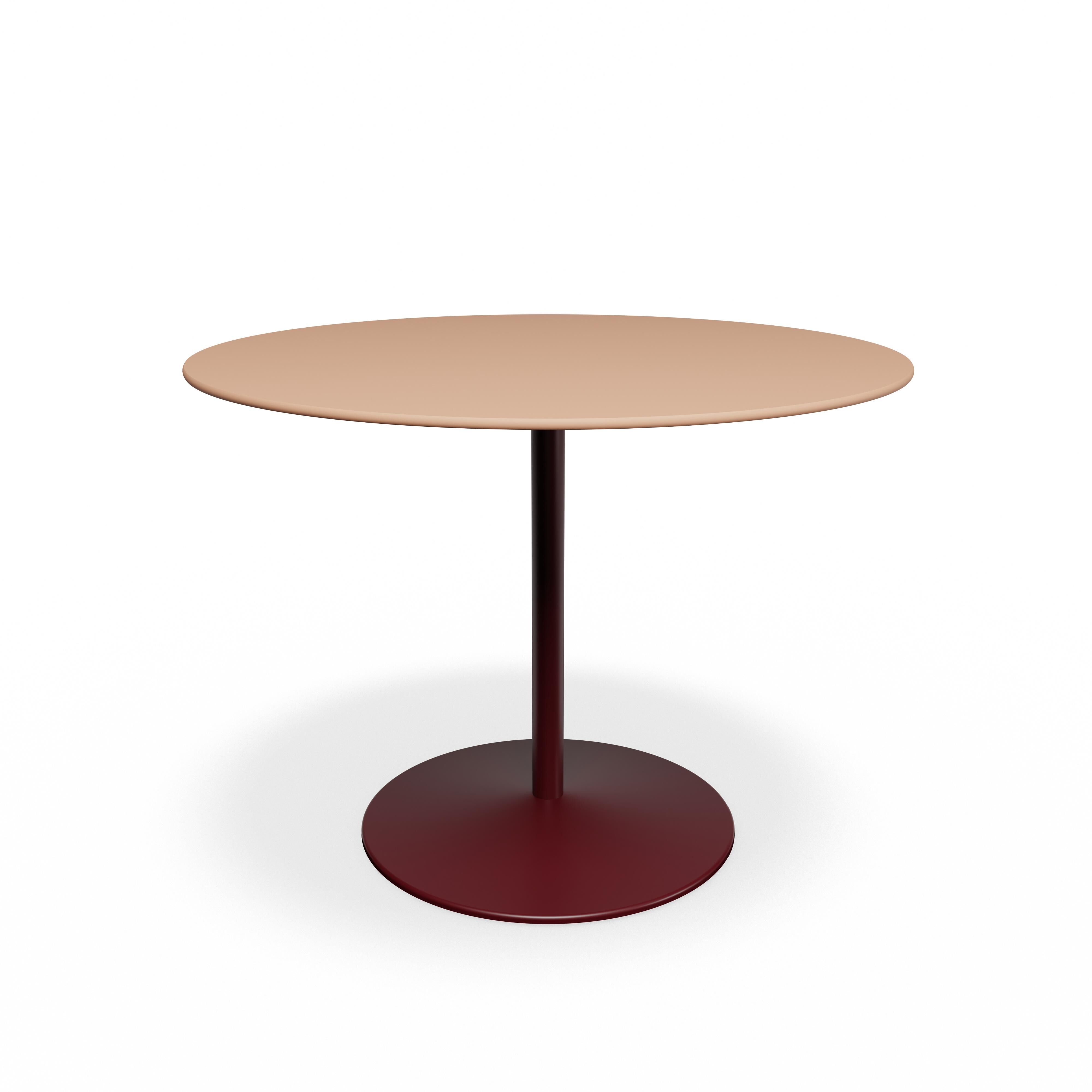 Panton Café- & Spisebord Ø100 4003-Forbo Walnut Linoleum
