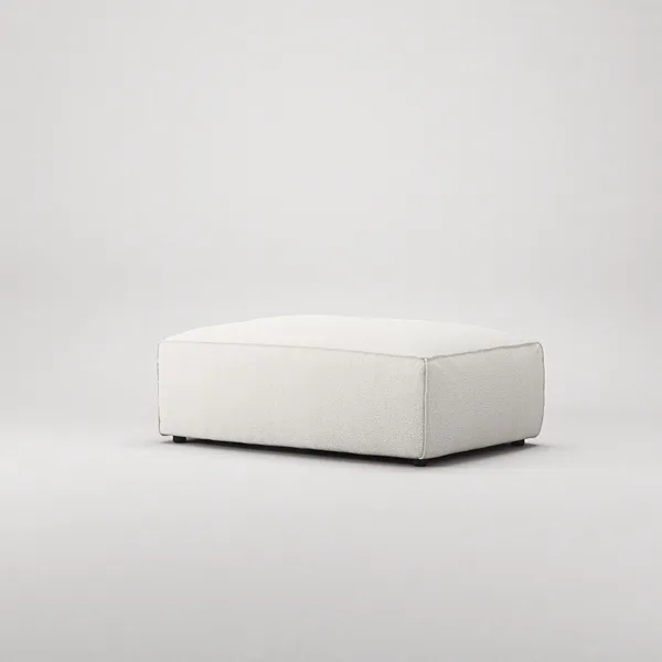 Grand Fußhocker Steam/Weiß