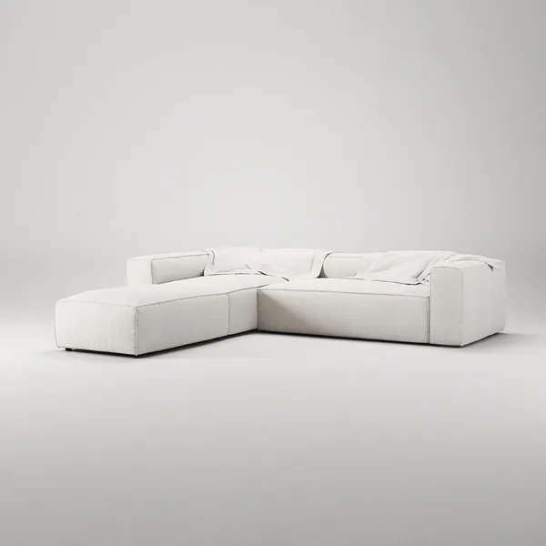 Grand Fußhocker Steam/Weiß