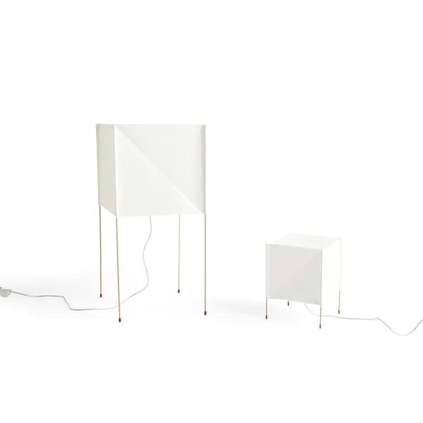 Lampada da Terra Paper Cube Bianco