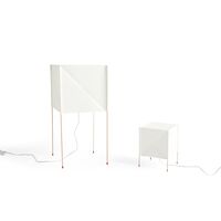 Lampada da Terra Paper Cube Bianco