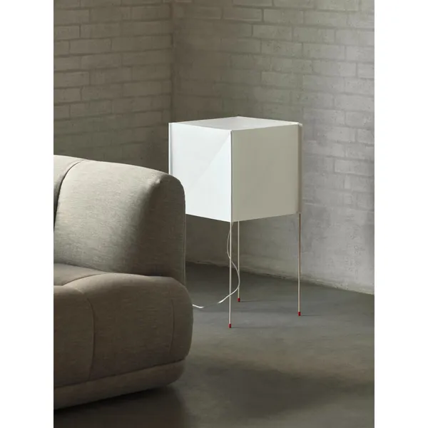 Lampada da Terra Paper Cube Bianco