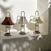 Mousqueton Transportabel Lampe Oyster White
