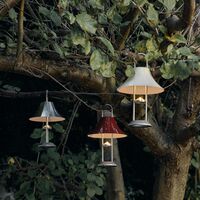 Mousqueton Transportabel Lampe Oyster White