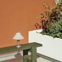 Mousqueton Transportabel Lampe Oyster White
