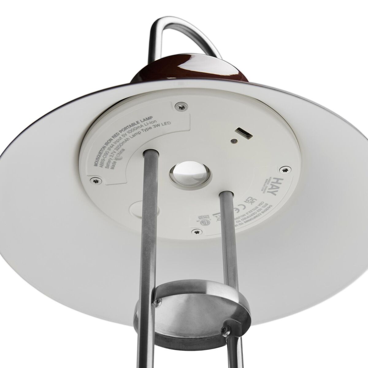 Mousqueton Portable Lamp Iron Red