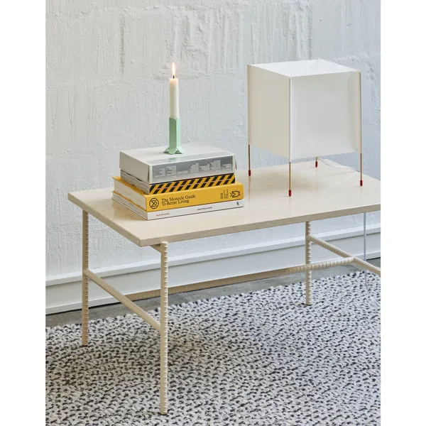 Rebar Coffee Table Small Beige Marble