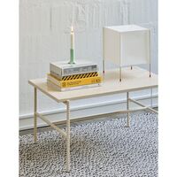 Rebar Coffee Table Small Beige Marble