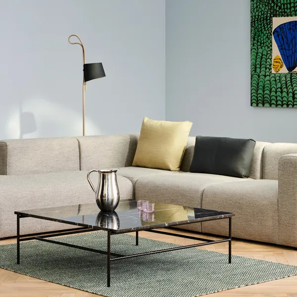 Rebar Coffee Table Large Beige Marble
