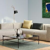 Rebar Coffee Table Large Beige Marble