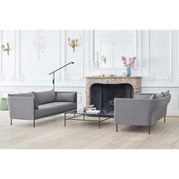 Rebar Coffee Table Large Gray Marble