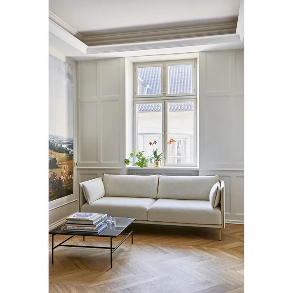 Rebar Coffee Table Large Gray Marble