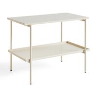 Rebar Side Table L75 Beige Marble
