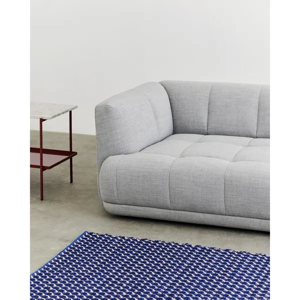 Rebar Side Table L45 Red/ Gray Marble
