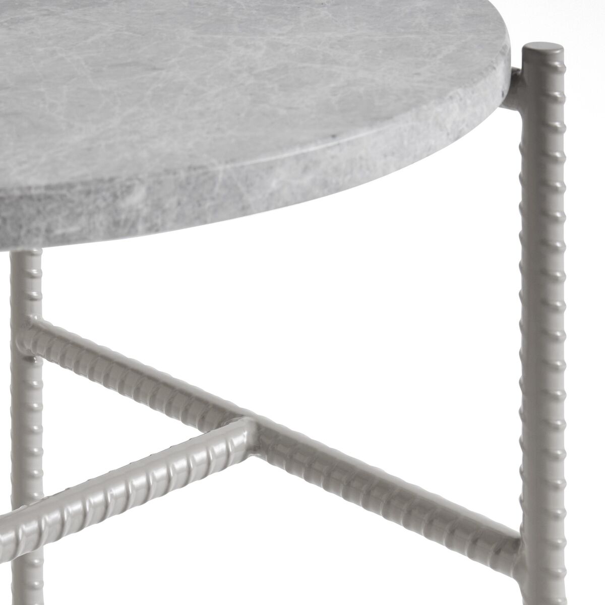 Rebar Sidebord Ø45 Grå Marmor