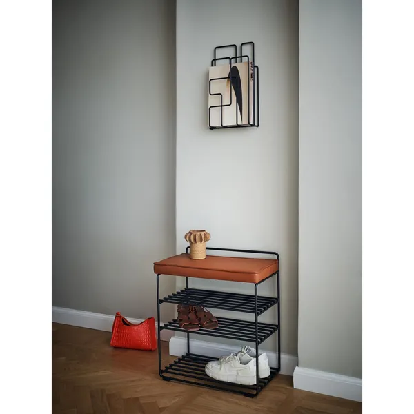 Lower East Stool Black/Cognac
