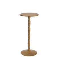 Pedestal Side Table Oak
