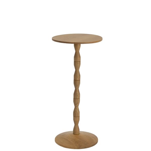 Pedestal Side Table Oak