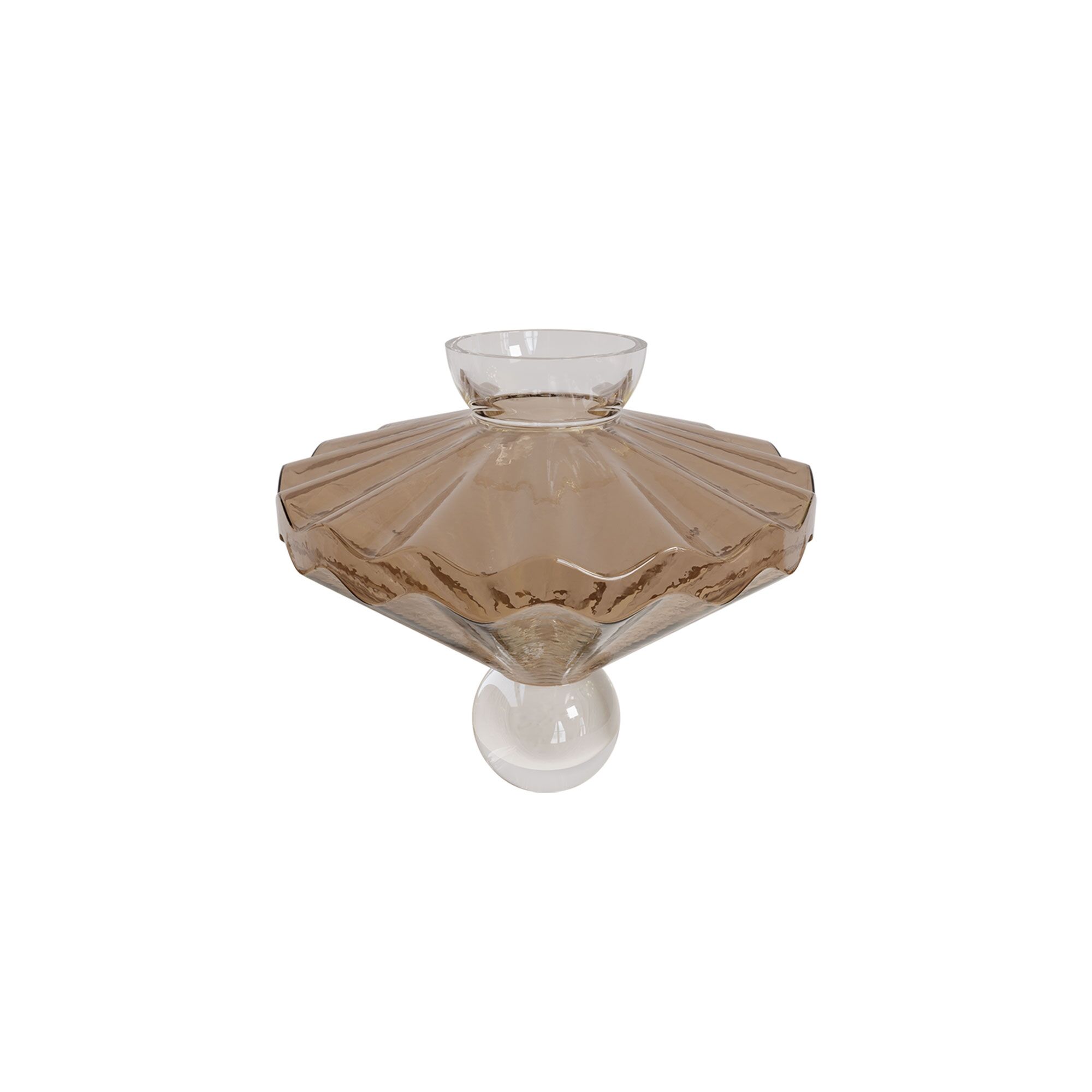 Vase en Verre Ballerina Café