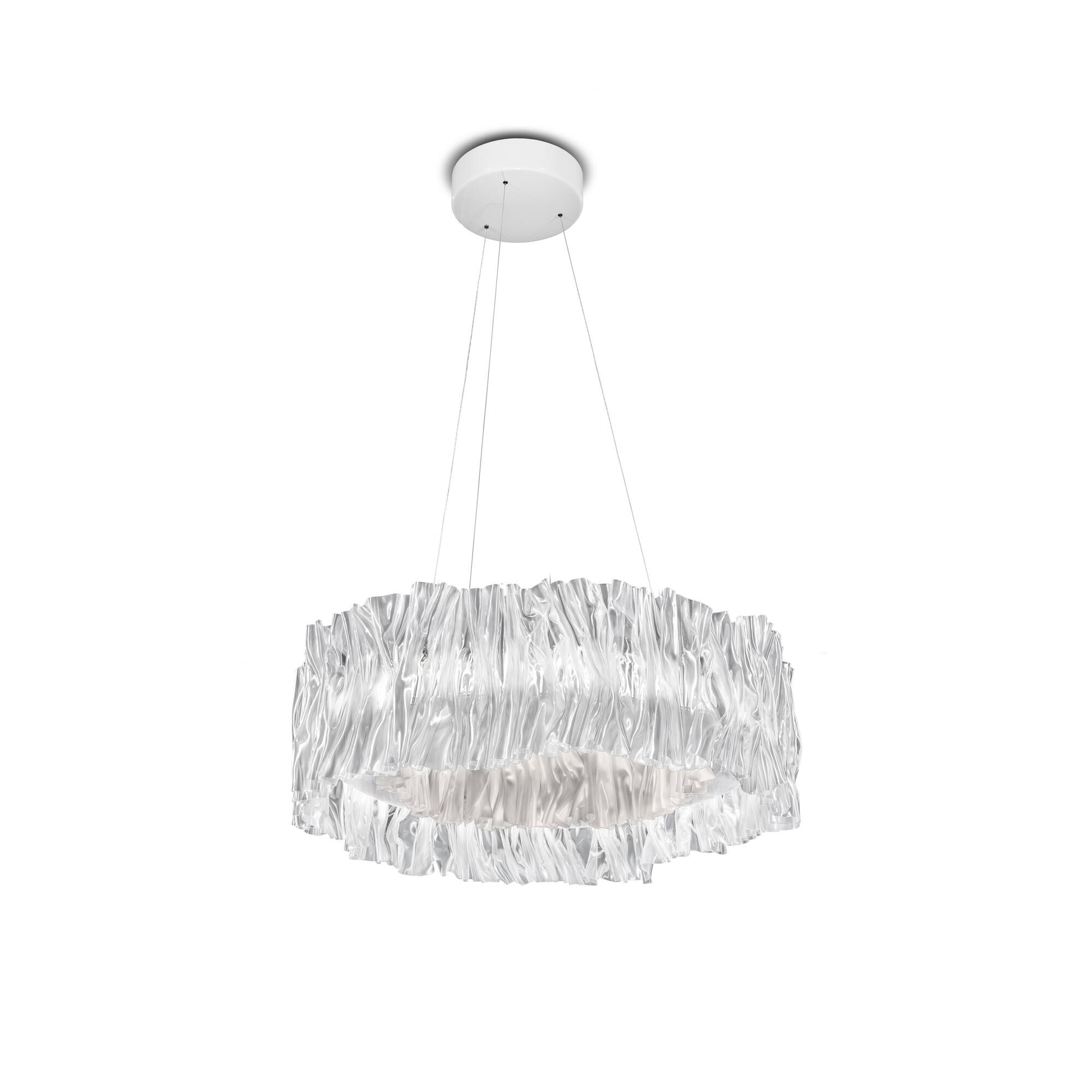Accordon Pendel Transparent/Hvid