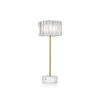 Accordéon Portable Lamp Transparent/White