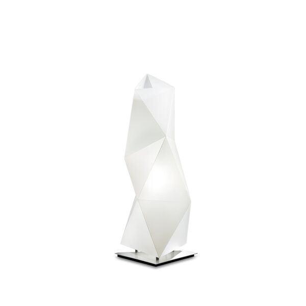 Diamond Table Lamp Small White