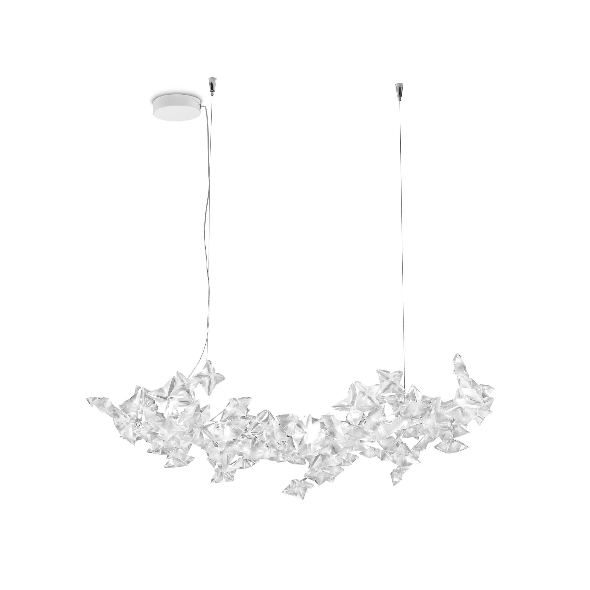 Hanami Taklampe Stor Transparent/ Transparent Ledning