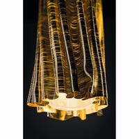 Accordéon Vertical Pendant Gold