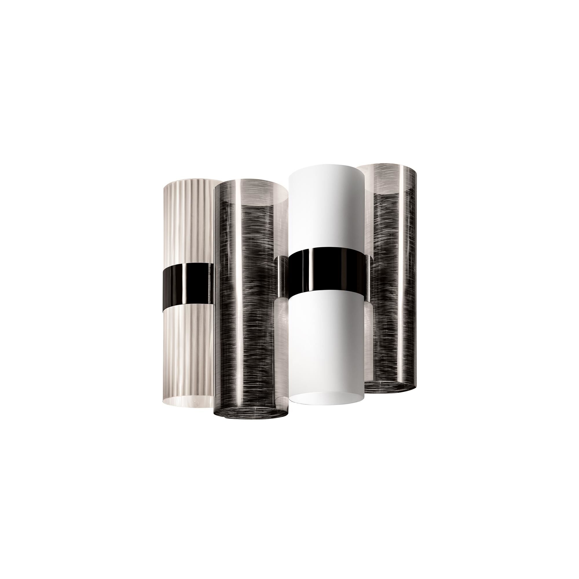 La Lollo Wall Lamp Pewter/ White
