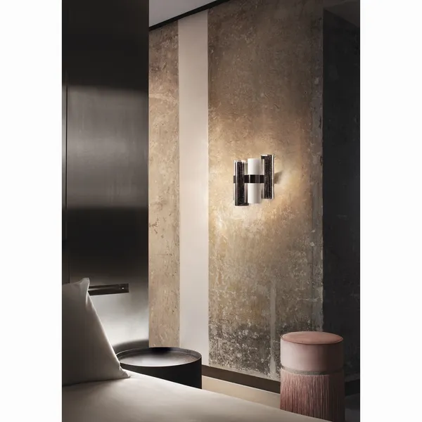 La Lollo Wandlamp Pewter/ Wit