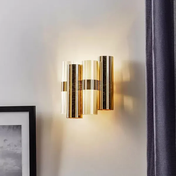 La Lollo Wandlamp Pewter/ Wit