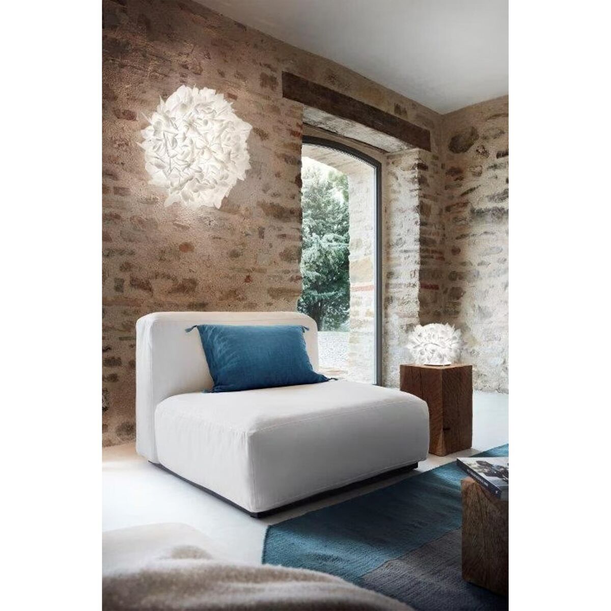 Veli Wall/ Ceiling Light Large Opal