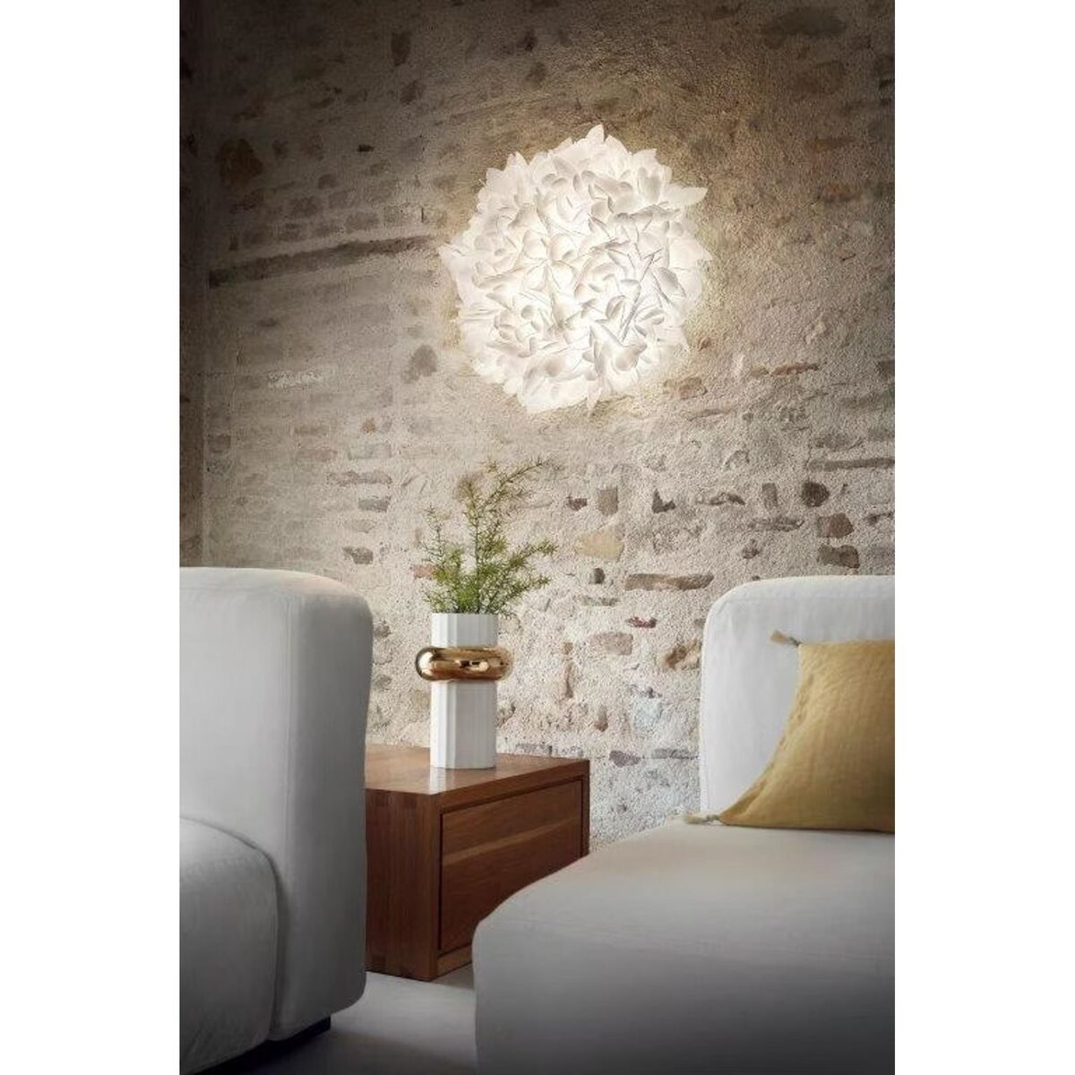 Veli Wall/ Ceiling Light Large Opal