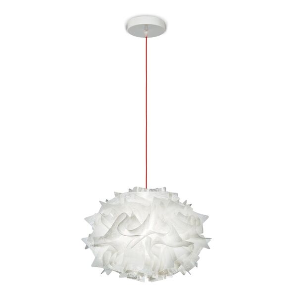 Veli Mini Single Pendelleuchte Couture/ Rot Draht