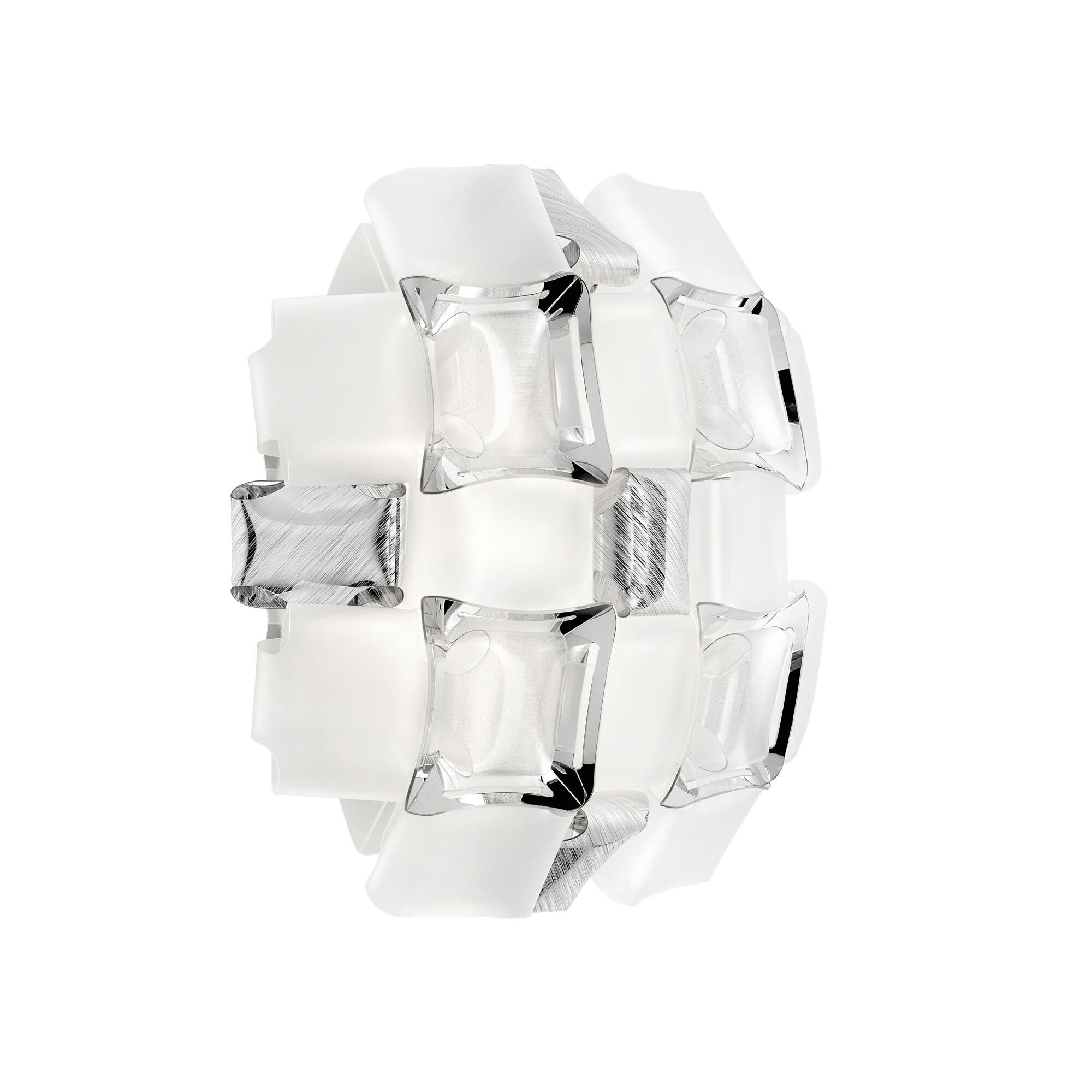 Mida Vegglampe Hvit/ Sølv