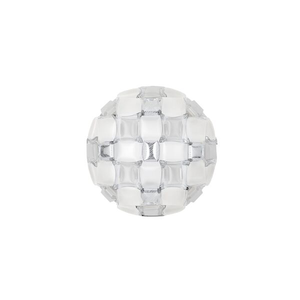 Mida Wall/ Ceiling Light Medium White/ Silver
