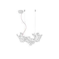 Hanami Pendant Small Transparent/ Red Wire