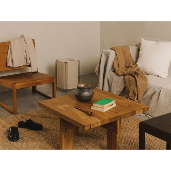 Farmhouse Square Coffee Table Natural Oak