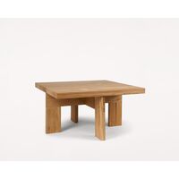 Farmhouse Square Coffee Table Natural Oak