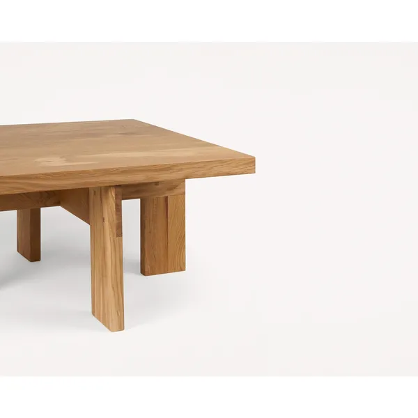 Farmhouse Square Coffee Table Natural Oak
