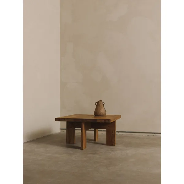 Farmhouse Square Coffee Table Natural Oak