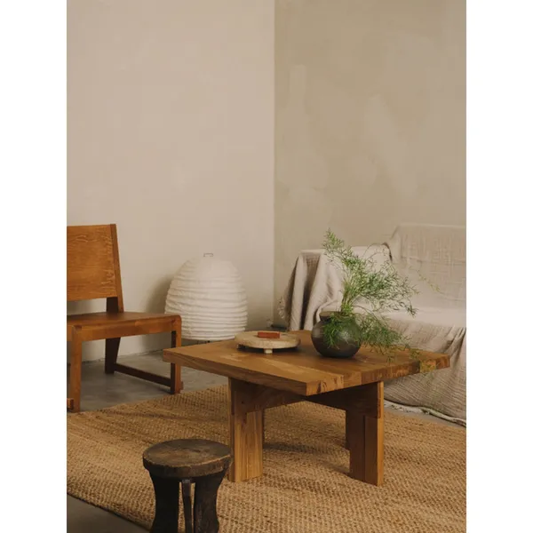 Farmhouse Square Coffee Table Natural Oak