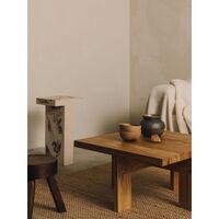 Farmhouse Square Coffee Table Natural Oak