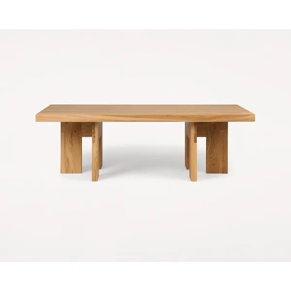 Farmhouse Rectangle Coffee Table Natural Oak