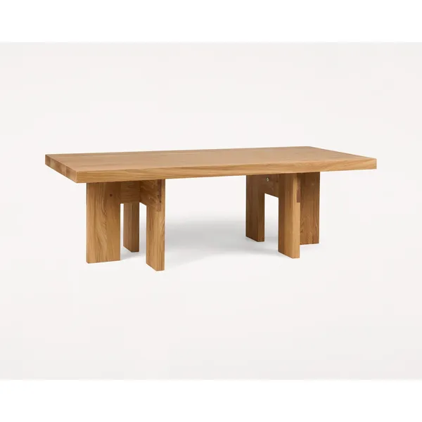 Farmhouse Rectangle Coffee Table Natural Oak