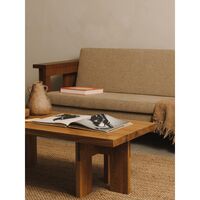 Farmhouse Rectangle Coffee Table Natural Oak
