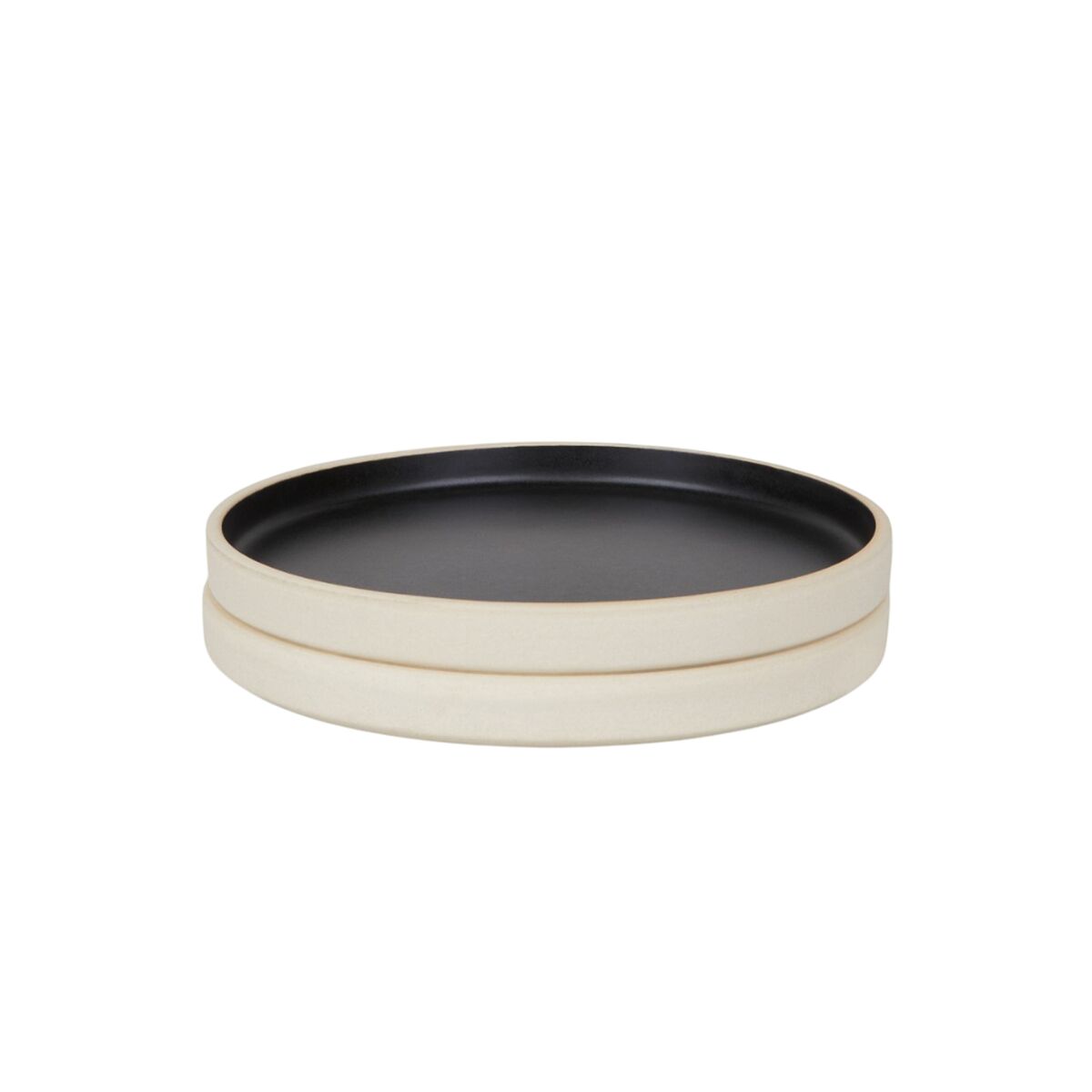 Otto Keramikteller 2er Set Klein Schwarz