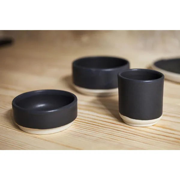 Otto Ceramic Skål Sæt af 2 Medium Sort
