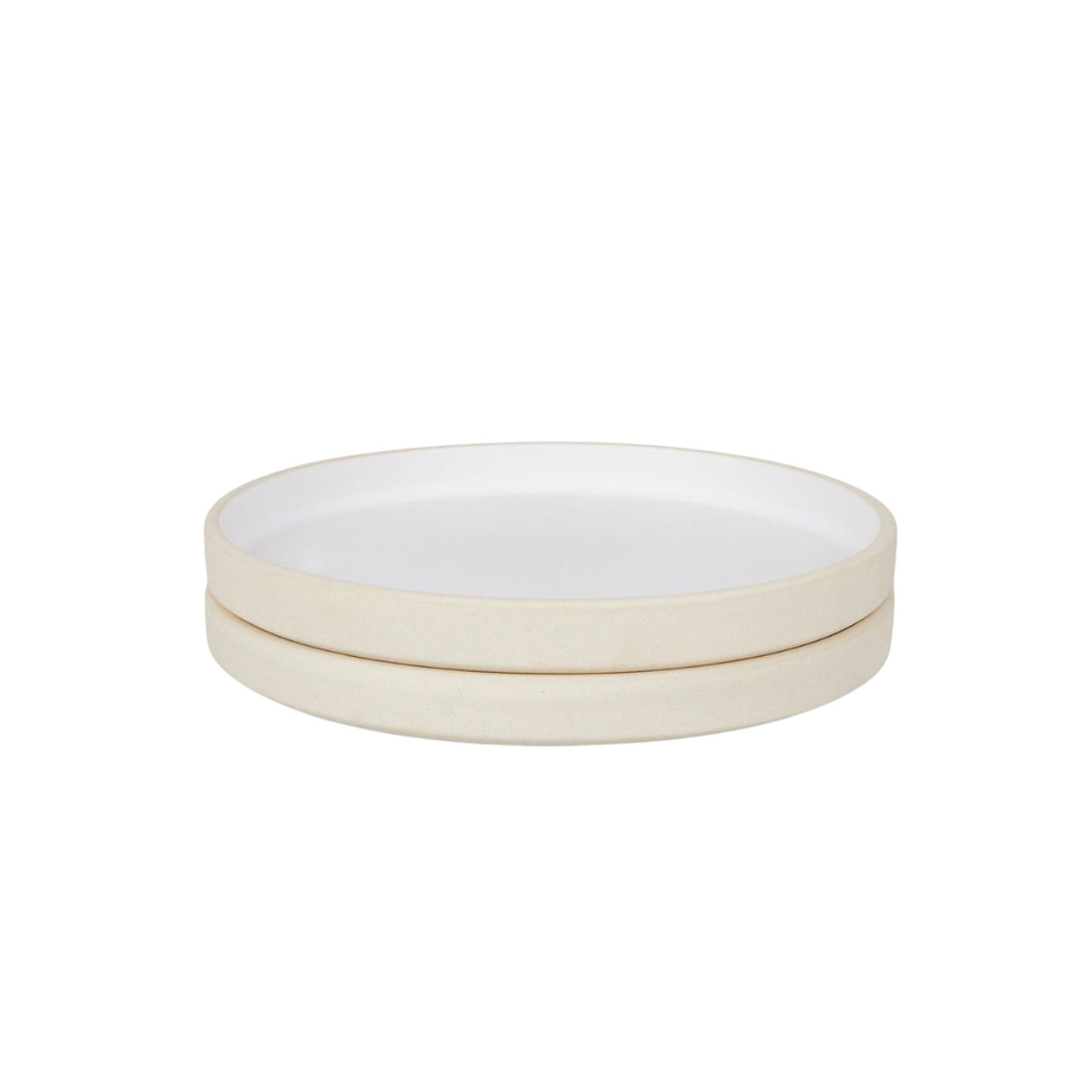 Lot de 2 Petit Assiettes en Céramique Otto Blanc
