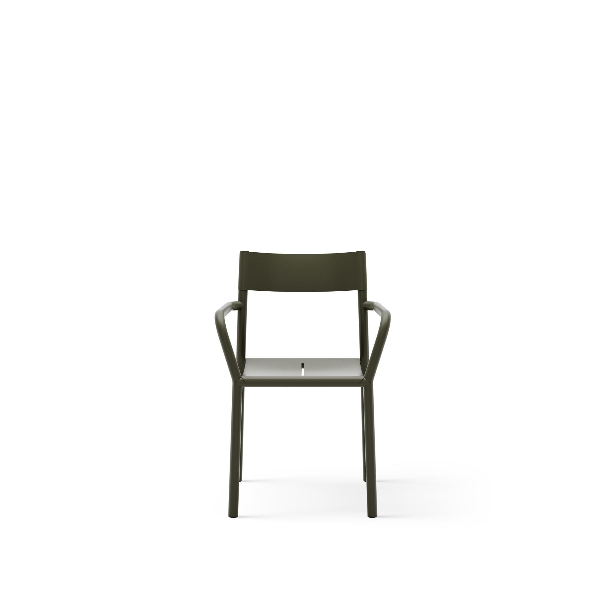 May Chaise D'extérieur avec Accoudoirs Vert Vert